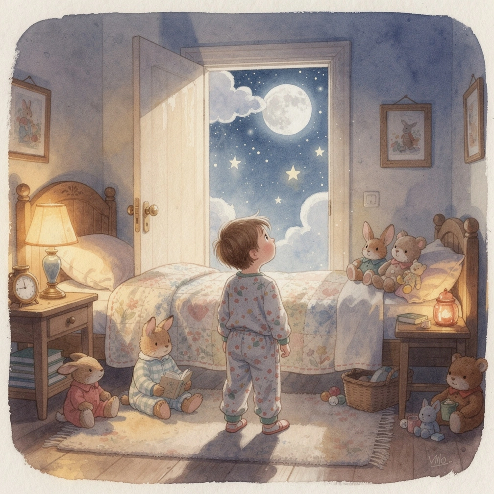 Luna's Bedtime Adventure sample page