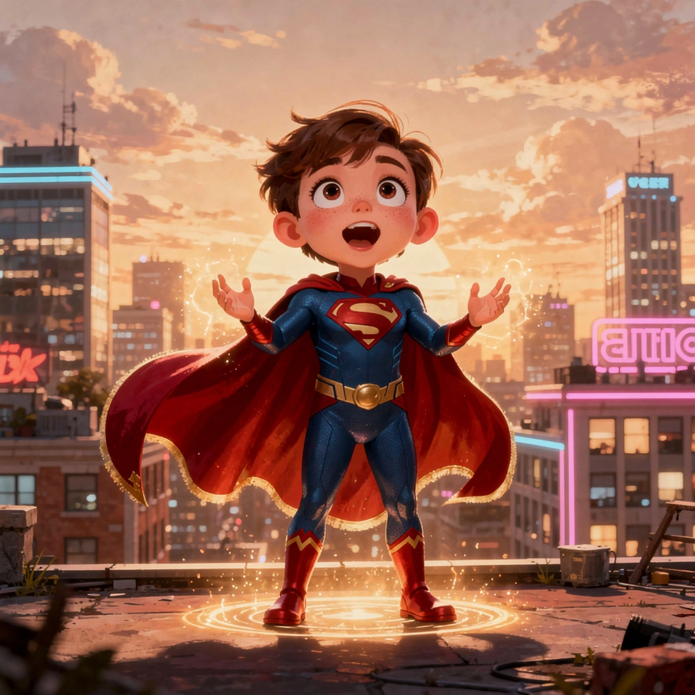 Mia, the Neighborhood Hero — sample illustration
